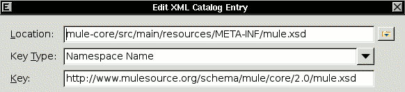 XML Schema entry